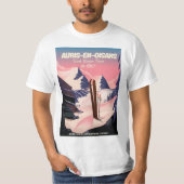 AURIS-EN-OISANS France ski poster T-shirt (Voorkant)