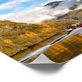 Aurlandsfjord Flam Norwegian Fjord Noorwegen Poster (Hoek)