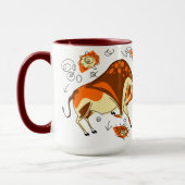 Auroch Cave Painting met Entoptocs Mok (Links)