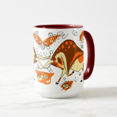 Auroch Cave Painting met Entoptocs Mok (Voorkant rechts)