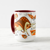 Auroch Cave Painting met Entoptocs Mok (Voorkant links)