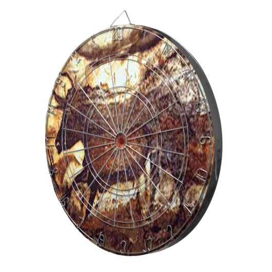 Aurochs Bull in Lascaux, Frankrijk - Dart Board Dartbord (Voorkant Rechts)
