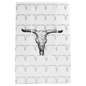 Aurochs Skull Illustratie Medium Cadeauzakje (Achterkant)