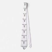  Aurochs Skull Illustratie Stropdas (Voorkant)