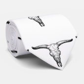  Aurochs Skull Illustratie Stropdas (Opgerold)