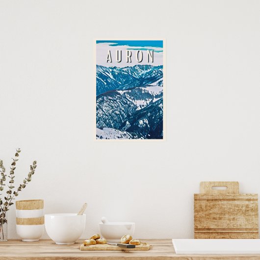 Auron Skigebied Poster (Keuken)