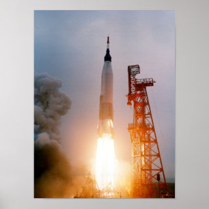 Aurora 7 (Mercury Atlas 7) Start Poster