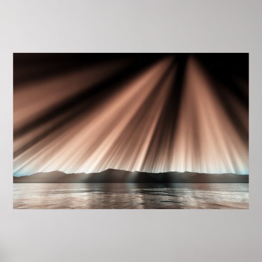 Aurora aan de oppervlakte poster (Voorkant)