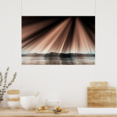 Aurora aan de oppervlakte poster (Keuken)