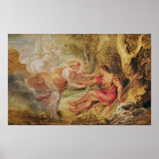 Aurora Abducting Cephalus, 1636 Poster (Voorkant)