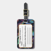 Aurora Acryl Pour Geïnspireerd Bagagelabel (Voorkant verticaal)