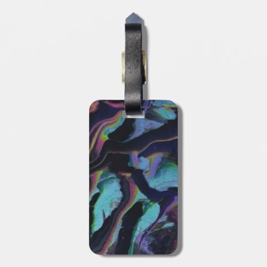 Aurora Acryl Pour Geïnspireerd Bagagelabel (Achterkant verticaal)