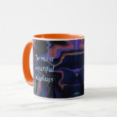 Aurora Acryl Pour Style Mok (Voorkant links)