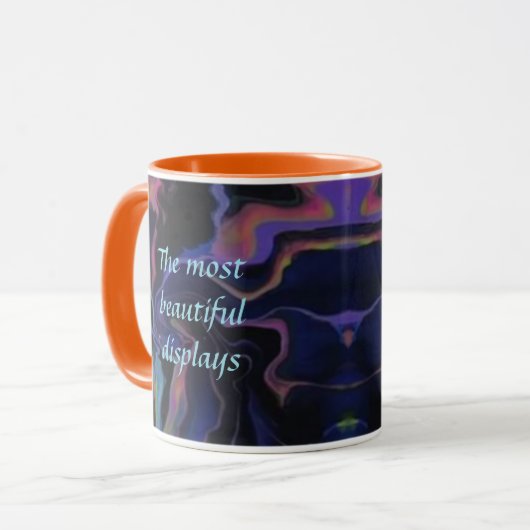 Aurora Acryl Pour Style Mok (Voorkant links)