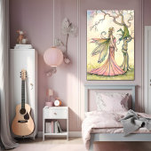 Aurora and the Dragon Fairy Art van Molly Harrison Poster