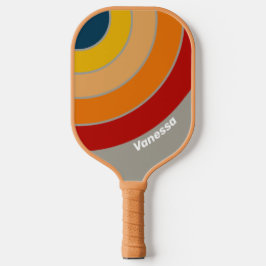 Aurora Arcade Cirkel Streep met Naam Pickleball Paddle