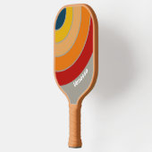 Aurora Arcade Cirkel Streep met Naam Pickleball Paddle (Links)