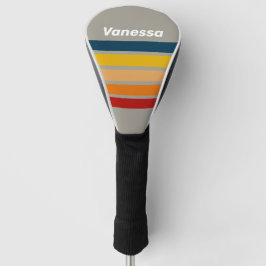 Aurora Arcade Dwars Strepen met Naam Golfheadcover