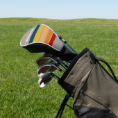 Aurora Arcade Dwars Strepen met Naam Golfheadcover (Insitu)