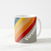 Aurora Arcade Gestreept met Naam Koffiemok (Voorkant rechts)
