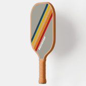 Aurora Arcade Gestreept met Naam Pickleball Paddle (Links)