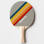 Aurora Arcade Gestreept met Naam Tafeltennisbatje (Achterkant)