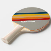 Aurora Arcade Gestreept met Naam Tafeltennisbatje (Voorkant Gekanteld)