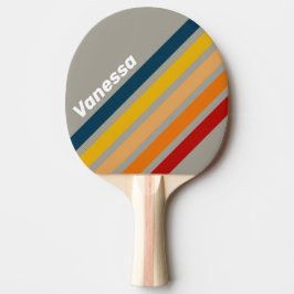 Aurora Arcade Schuine Strepen met Naam Tafeltennisbatje