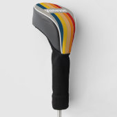 Aurora Arcade Speld Gestreept met Naam Golfheadcover (Schuin)