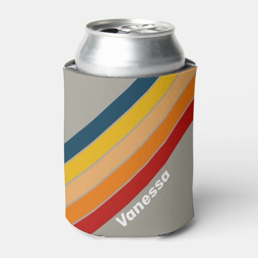 Aurora Arcade Striped with Name Blikjeskoeler (Blikje Voorkant)