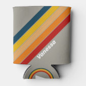 Aurora Arcade Striped with Name Blikjeskoeler (Voorkant)