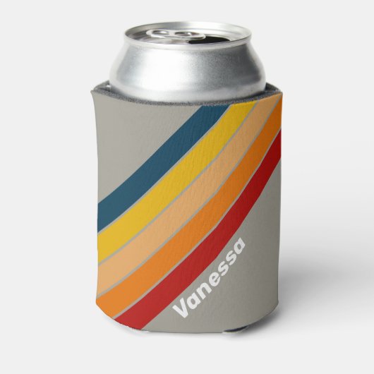 Aurora Arcade Striped with Name Blikjeskoeler (Blikje Achterkant)