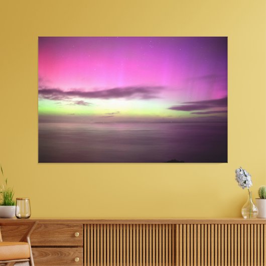 Aurora Australis Southern Lights Australië Canvas Afdruk (Insitu (Woonkamer))