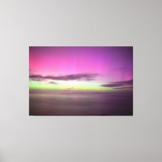 Aurora Australis Southern Lights Australië Canvas Afdruk (Voorkant)