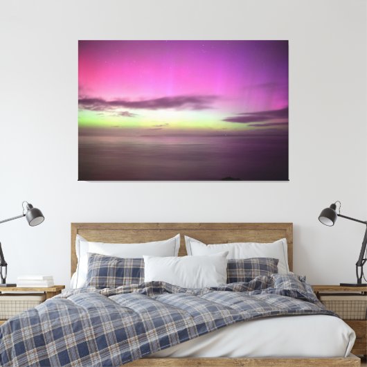 Aurora Australis Southern Lights Australië Canvas Afdruk (Insitu (Slaapkamer))