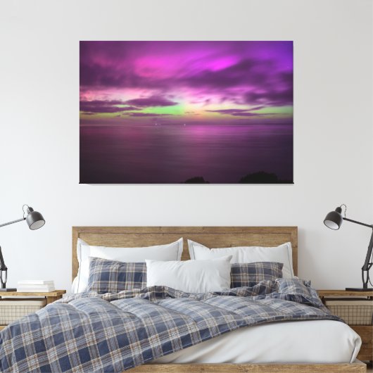 Aurora Australis Southern Lights Australië Canvas Afdruk (Insitu (Slaapkamer))
