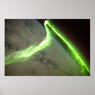 Aurora Australis uit de ruimte Poster