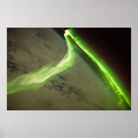 Aurora Australis van het internationale ruimtestat Poster (Voorkant)
