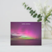 Aurora Australis - Zuidelijke lichten Australië Briefkaart (Staand voorkant)