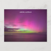 Aurora Australis - Zuidelijke lichten Australië Briefkaart (Voorkant)