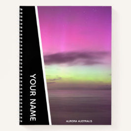 Aurora Australis - Zuiderlicht Australië Zwart Notitieboek