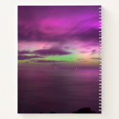 Aurora Australis - Zuiderlicht Australië Zwart Notitieboek (Achterkant)