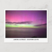 Aurora Australis - Zuiderlicht nachtelijke hemel Briefkaart (Voorkant)