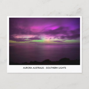 Aurora Australis - Zuiderlicht nachtelijke hemel Briefkaart