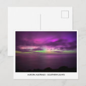 Aurora Australis - Zuiderlicht nachtelijke hemel Briefkaart (Voorkant / Achterkant)