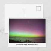 Aurora Australis - Zuiderlicht nachtelijke hemel Briefkaart (Voorkant / Achterkant)