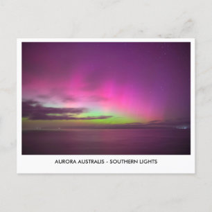 Aurora Australis - Zuiderlicht nachtelijke hemel Briefkaart