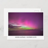 Aurora Australis - Zuiderlicht nachtelijke hemel Briefkaart (Voorkant / Achterkant)
