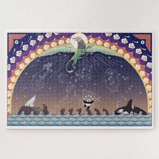 Aurora Bearialis Giant Puzzle Legpuzzel (Horizontaal)