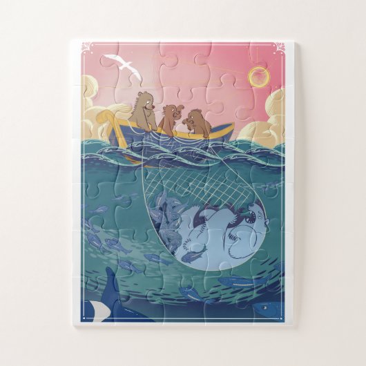 Aurora Bearialis puzzel (Verticaal)